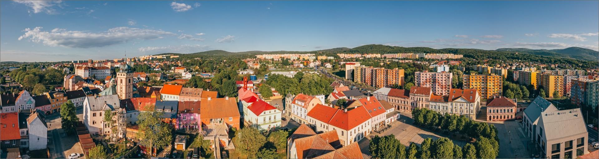 Jirkov city centre